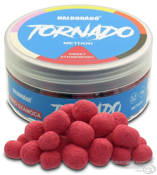 Бойли вафтери Haldorado Sweet Strawberry Tornado Method 6-8mm