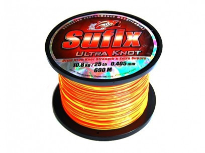 Леска Sufix Ultra Knot Yellow/Orange 0,28mm 1360m