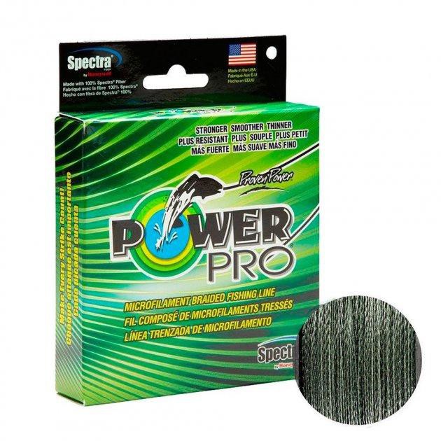 Шок лідер Power Pro Moss Green 0,23mm 15kg 135m