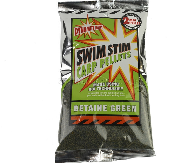 Пелетс Dynamite Baits Swim Stim Betaine Green Carp Pellets 2 mm 900g