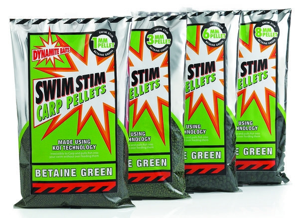 Пелетс Dynamite Baits Swim Stim Betaine Green Carp Pellets 2 mm 900g