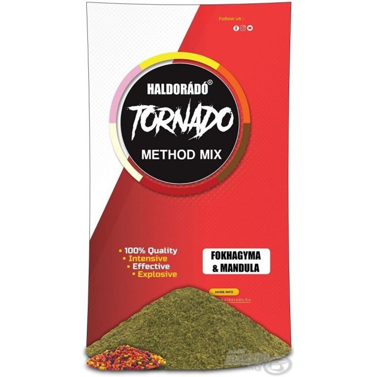Прикормка методна Haldorado Garlic & Almond Tornado Method Mix