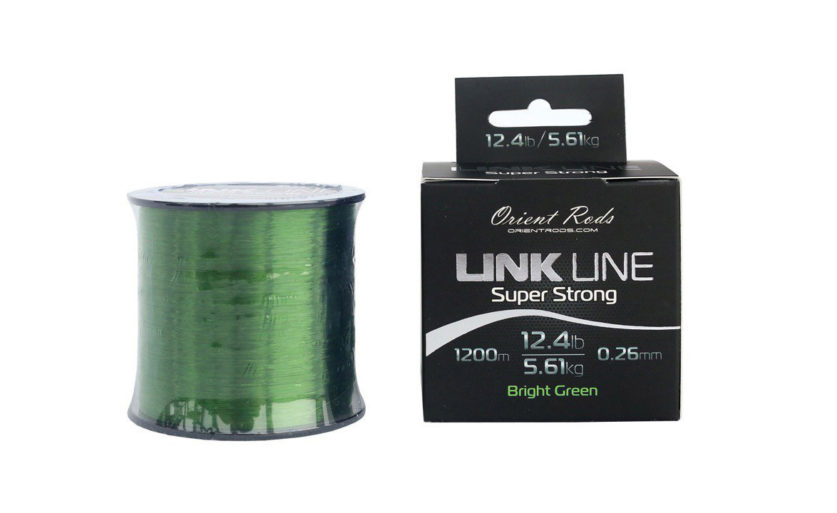 Волосінь Orient Rods LINK LINE Super Strong 0,26 5,61 kg Green 1200m