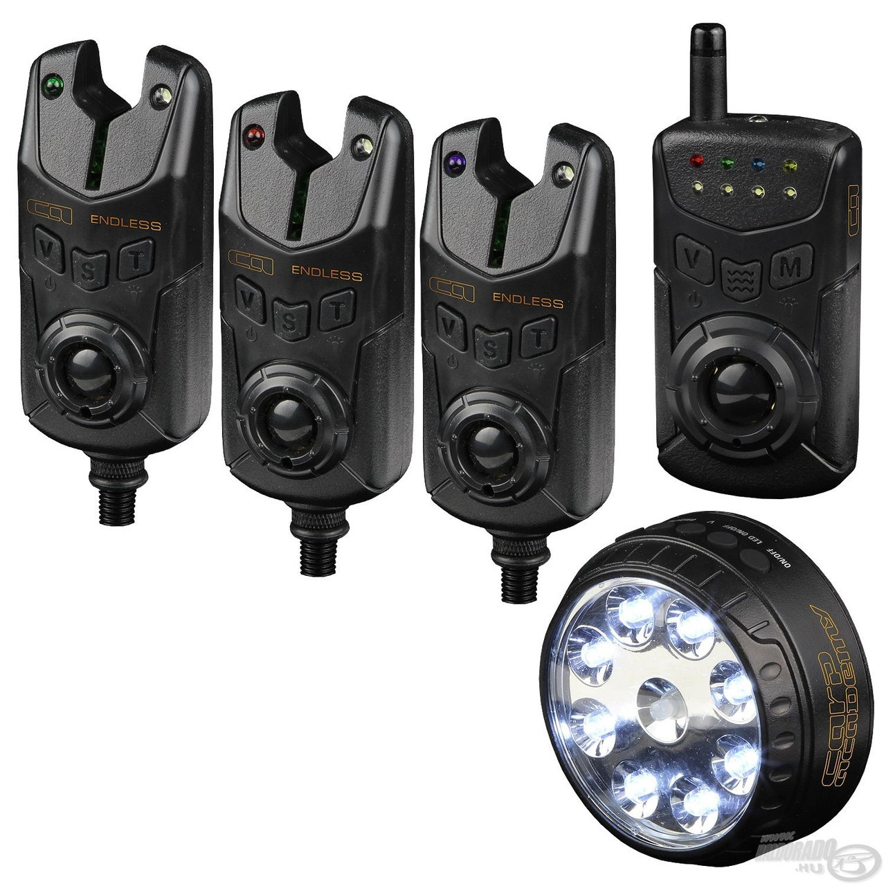 Набір сигналізаторів Carp Academy Endless Bite Alarm Set 3+1 + Lamp
