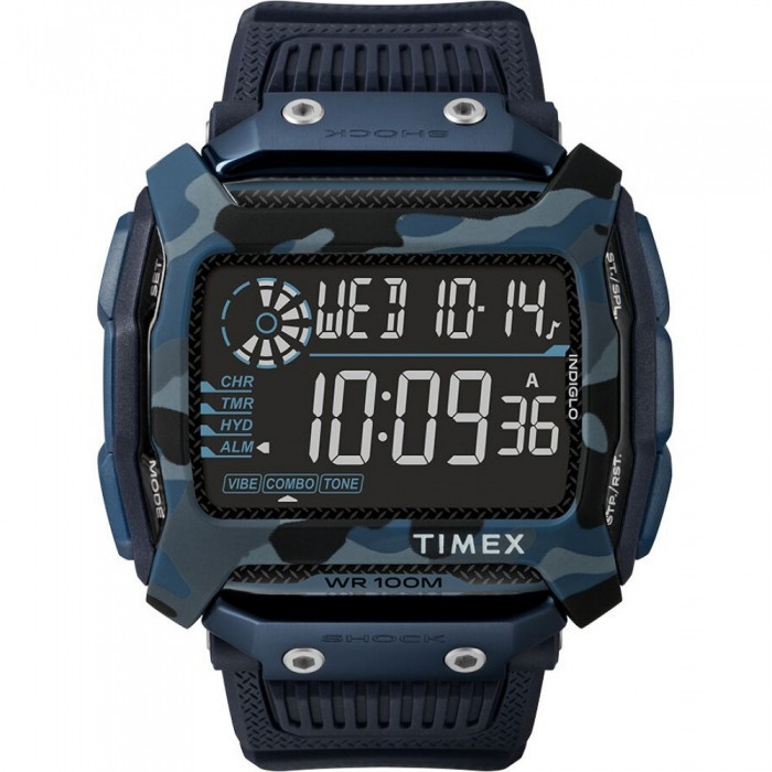 Багатофункціональний годинник Timex Command Shock 54 mm Resin Strap Watch