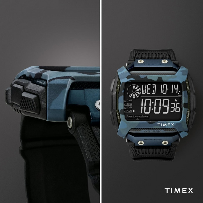 Багатофункціональний годинник Timex Command Shock 54 mm Resin Strap Watch