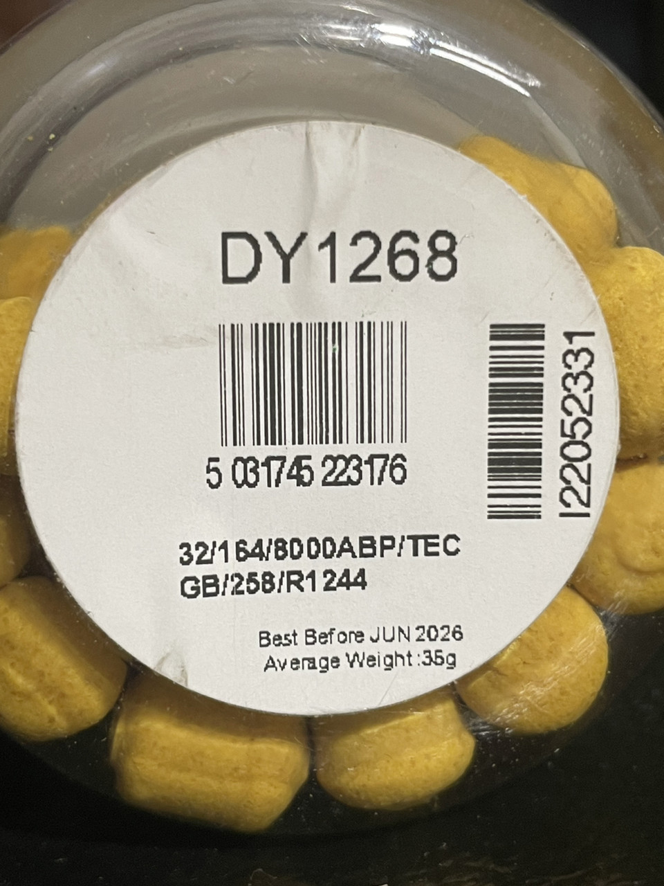 Бойли насадкові Dynamite Baits Hit n Run Wafters 14mm Yellow