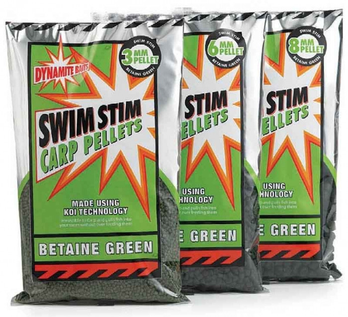 Пелетс Dynamite Baits Swim Stim Betaine Green Carp Pellets 3mm