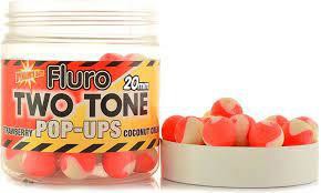 Плавальні бойли Dynamite Baits Two Tone Fluro Strawberry&Coconut Cream 15 mm