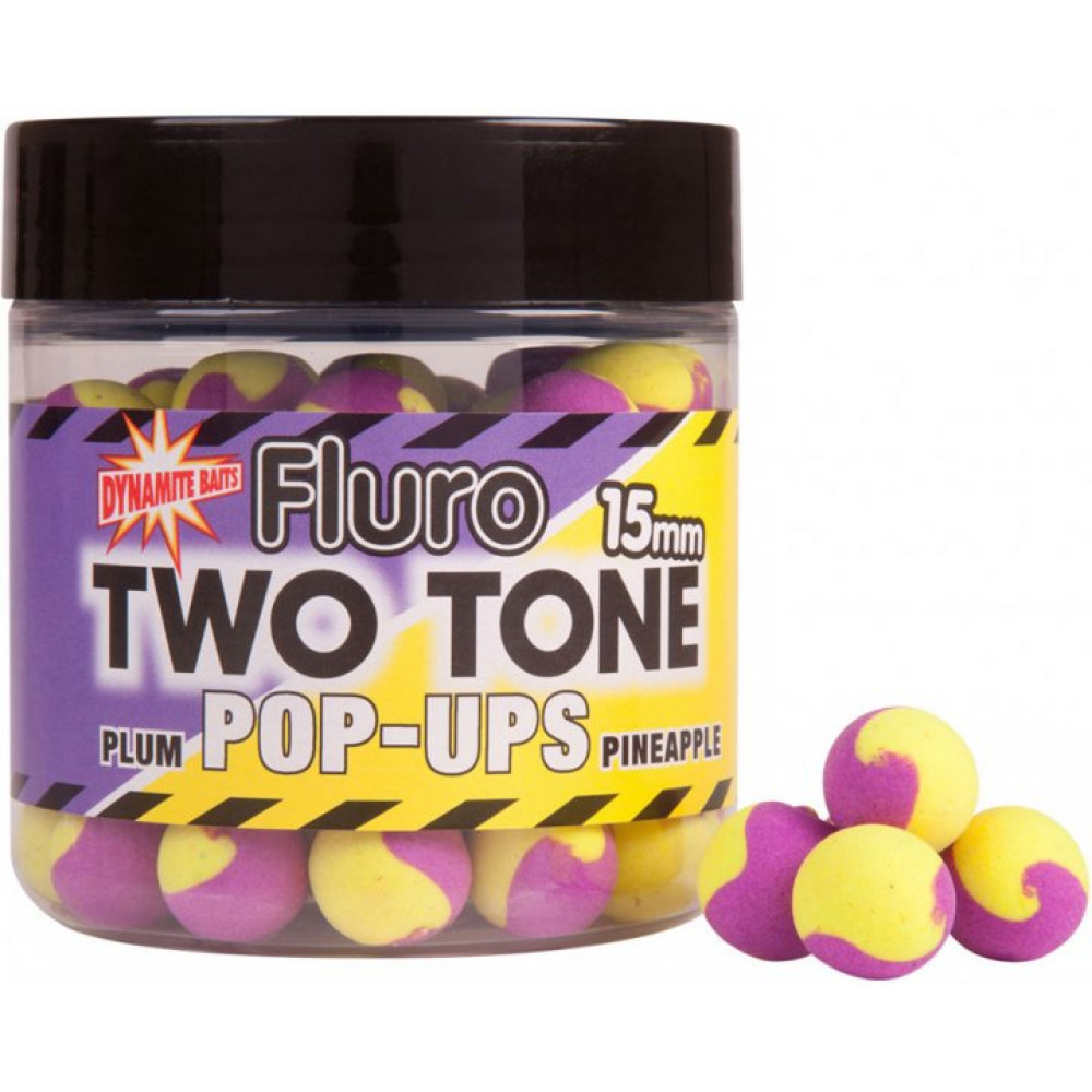 Плавальні бойли Dynamite Baits Pop-Up Two Tone Plum&Pineapple 15 mm