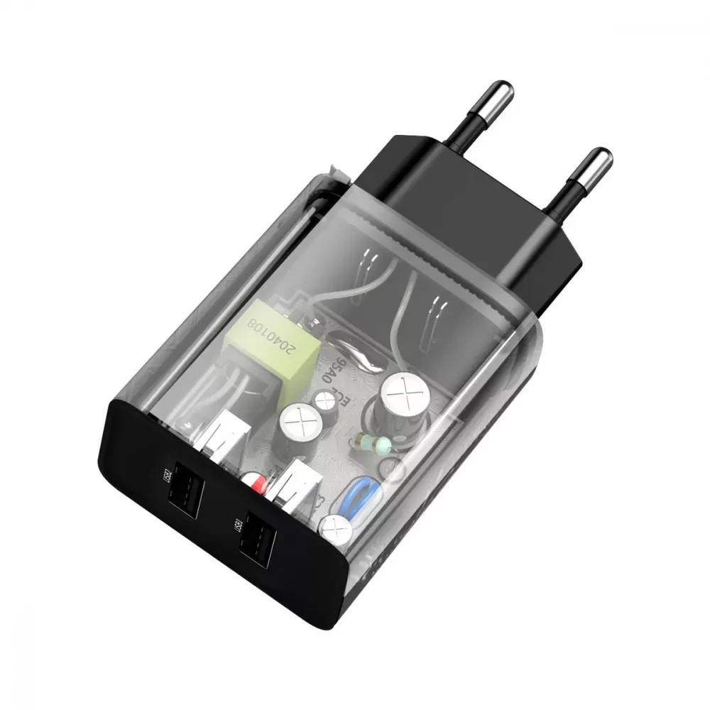 Мережевий зарядний пристрій Baseus Speed Mini Dual U Charger 10.5 W 2USB