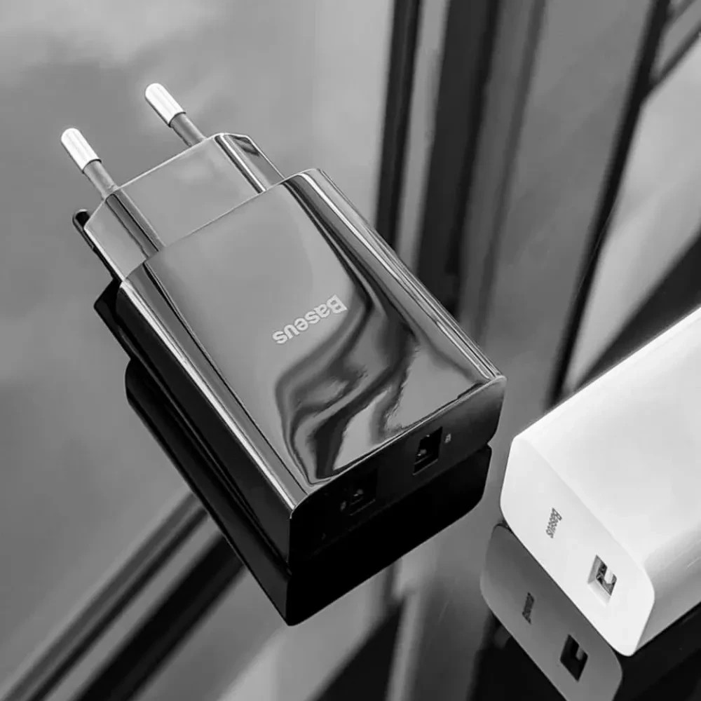 Мережевий зарядний пристрій Baseus Speed Mini Dual U Charger 10.5 W 2USB