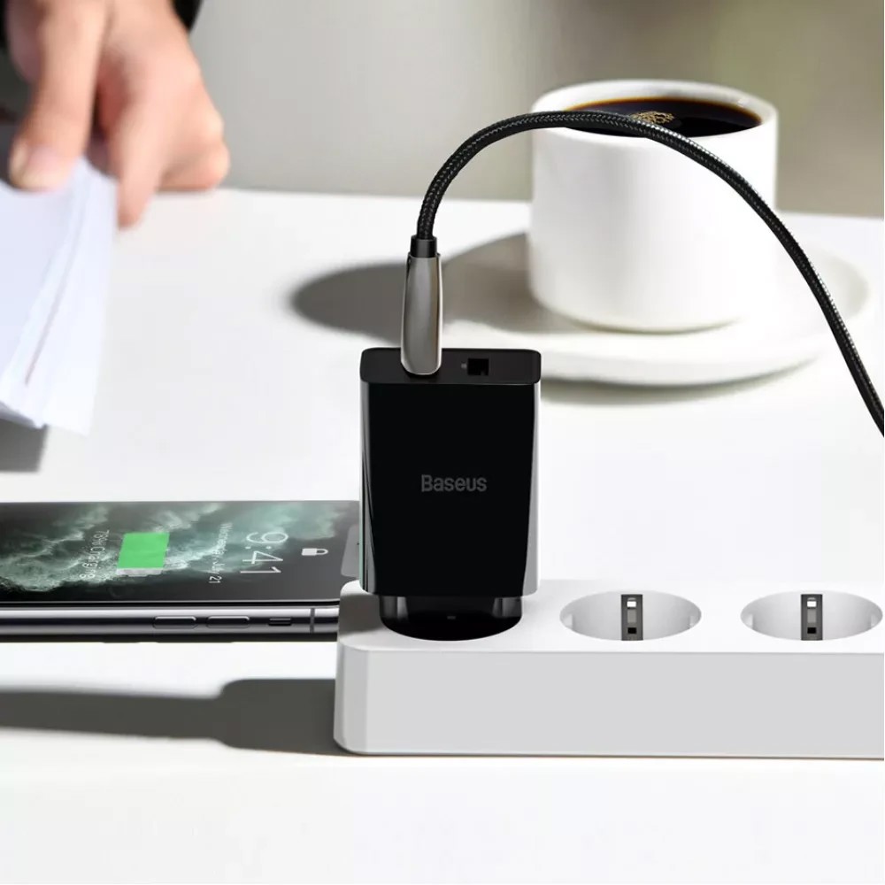 Мережевий зарядний пристрій Baseus Speed Mini Dual U Charger 10.5 W 2USB