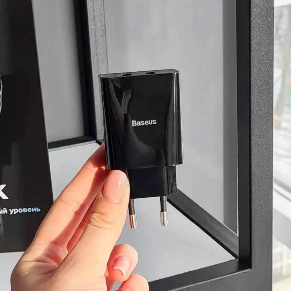 Мережевий зарядний пристрій Baseus Speed Mini Dual U Charger 10.5 W 2USB