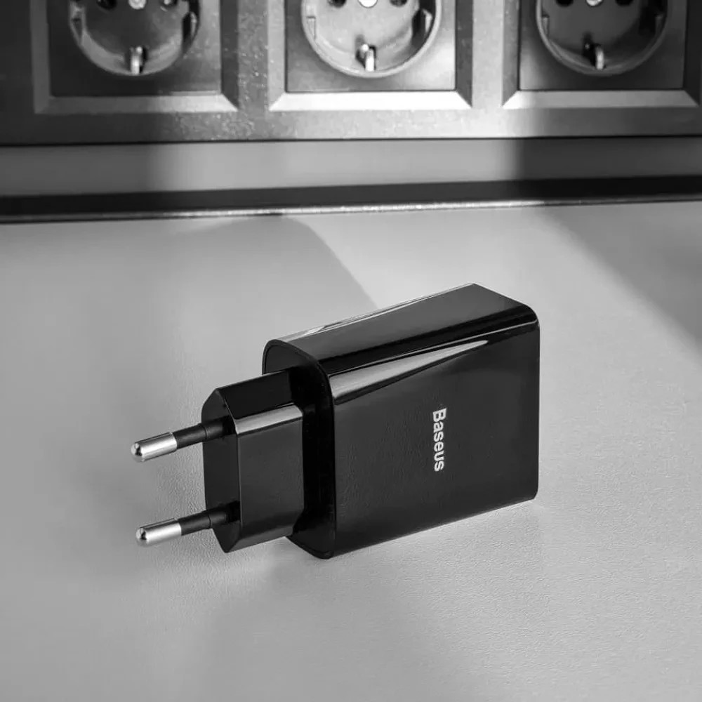 Мережевий зарядний пристрій Baseus Speed Mini Dual U Charger 10.5 W 2USB