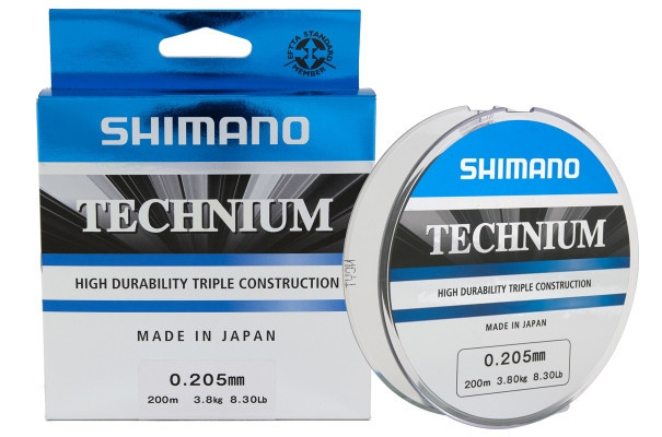 Волосінь Shimano Technium 0,205mm/2480м 3,8kg/9Lb