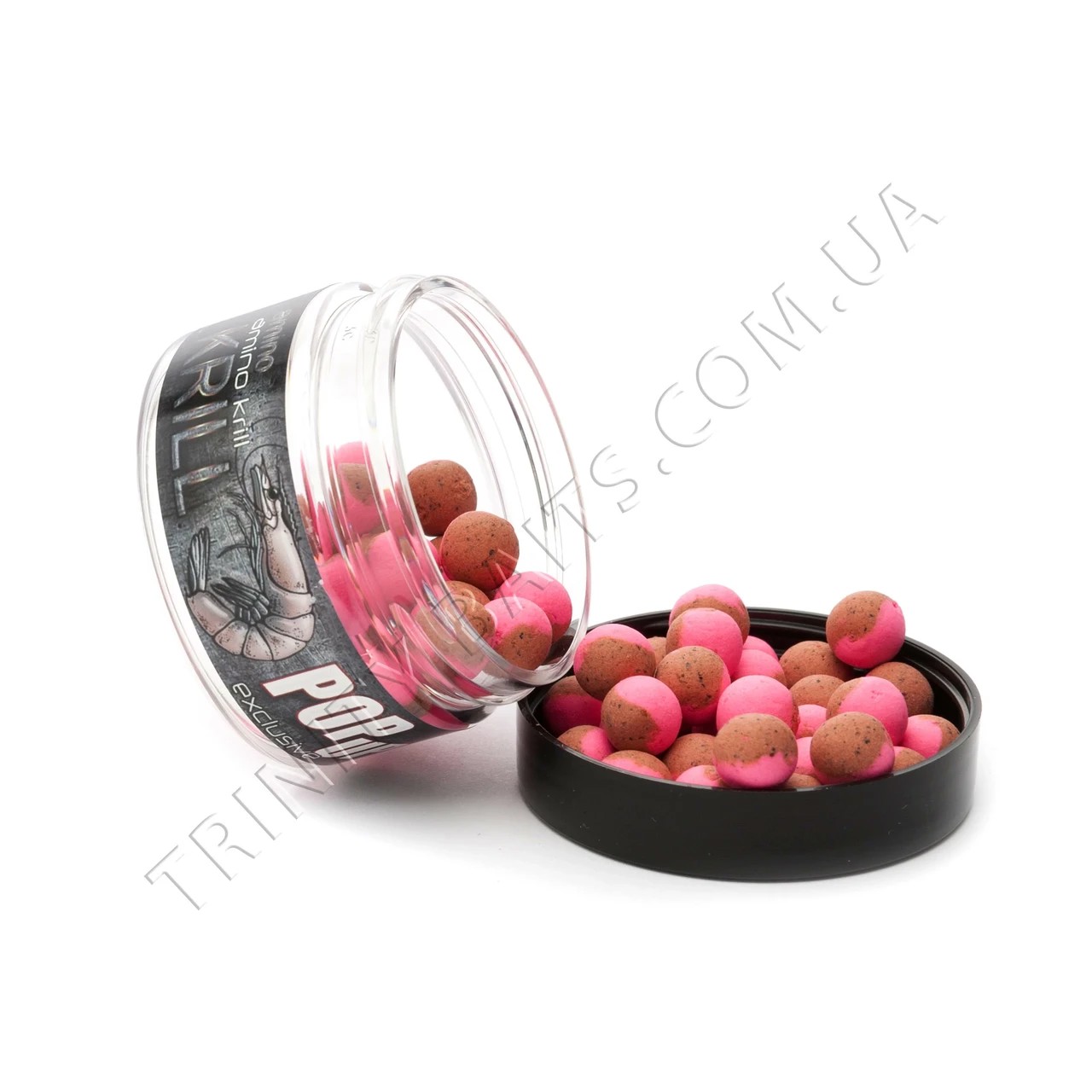Бойли Pop Ups Trinity Baits Krill Pink-Brown 8mm