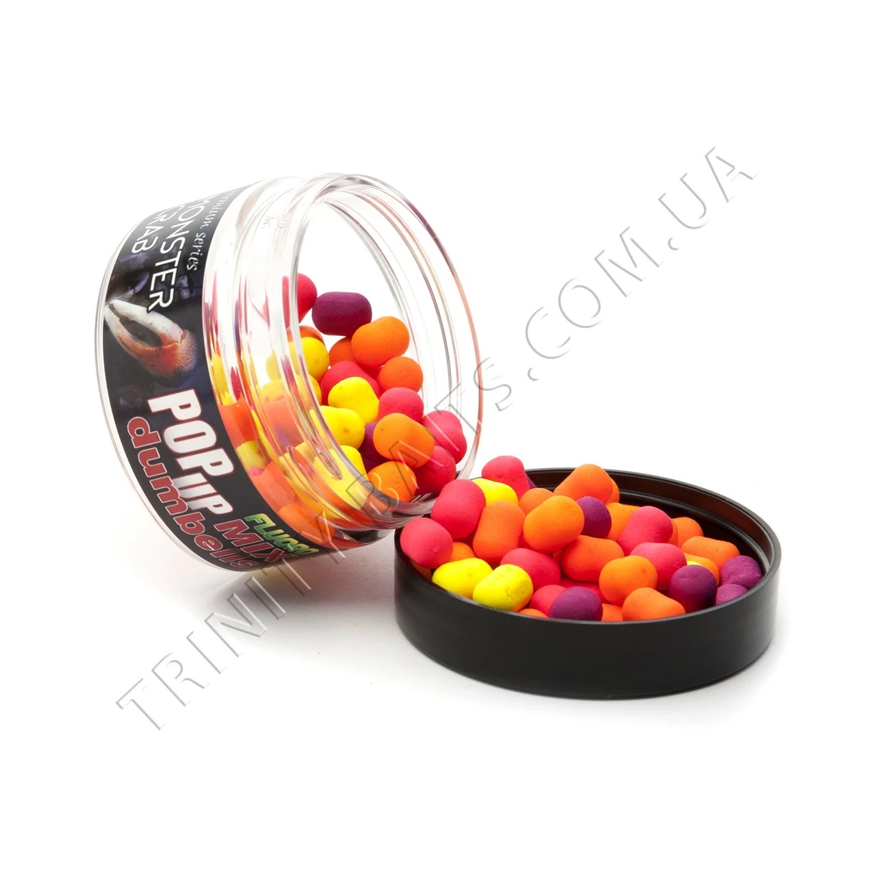 Поп-ап Trinity Baits Monster Crab Dumbbles Fluoro Mix 6х10мм 35г