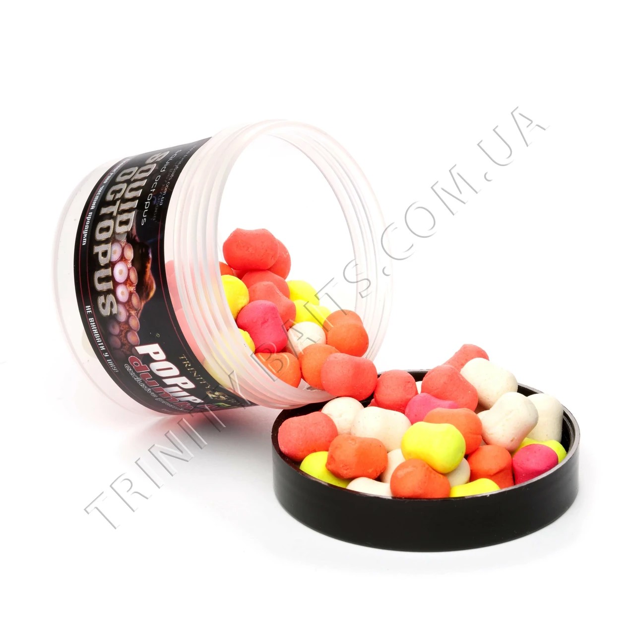 Поп-ап Trinity Baits Squid Octopus Dumbbles Fluoro Mix 6х10мм 35г