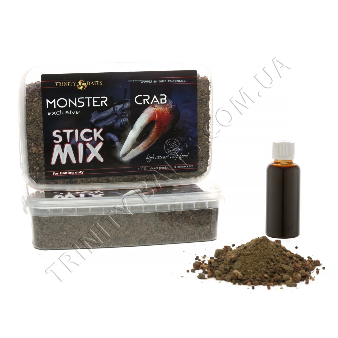 Стік-мікс Trinity Baits Monster Crab 400g + Ліквід 60мл