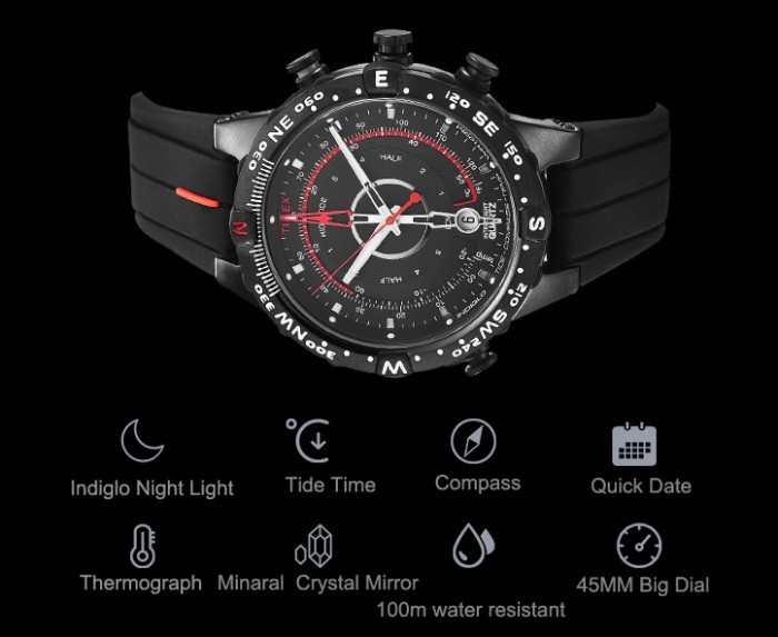 Багатофункціональний наручний годинник Timex Intelligent Quartz Tide Compass