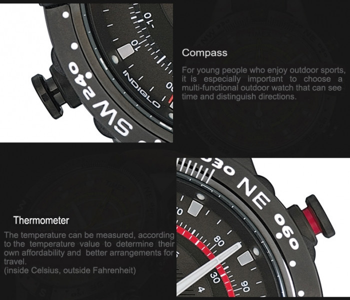 Багатофункціональний наручний годинник Timex Intelligent Quartz Tide Compass