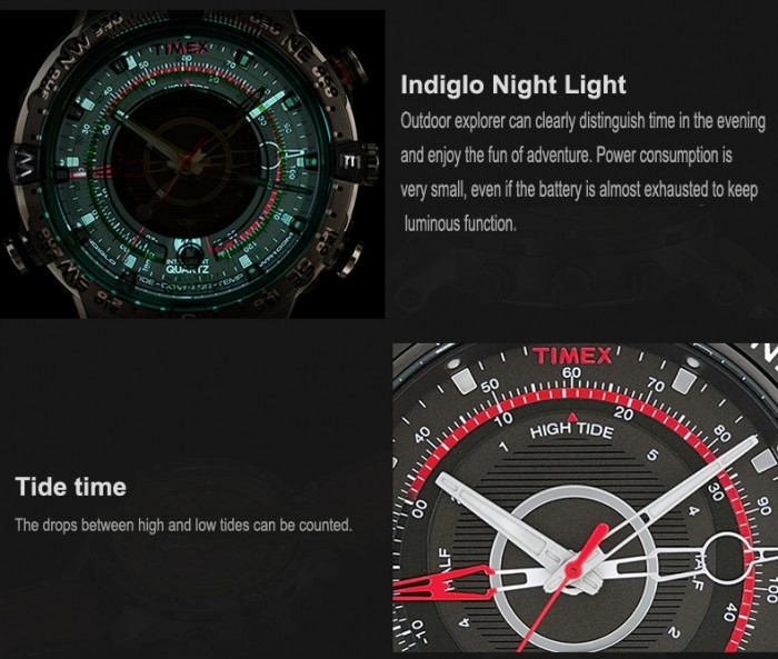 Багатофункціональний наручний годинник Timex Intelligent Quartz Tide Compass