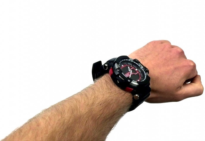 Багатофункціональний годинник Timex Tactic DGTL 53MM Resin Strap Combo Watch Black