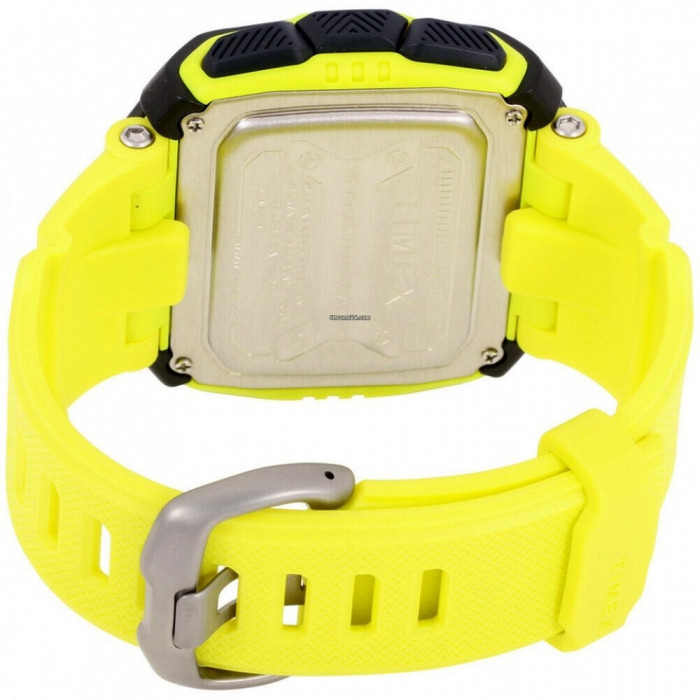 Багатофункціональний годинник Timex Command Shock 54 mm Resin Strap Watch Black Yellow