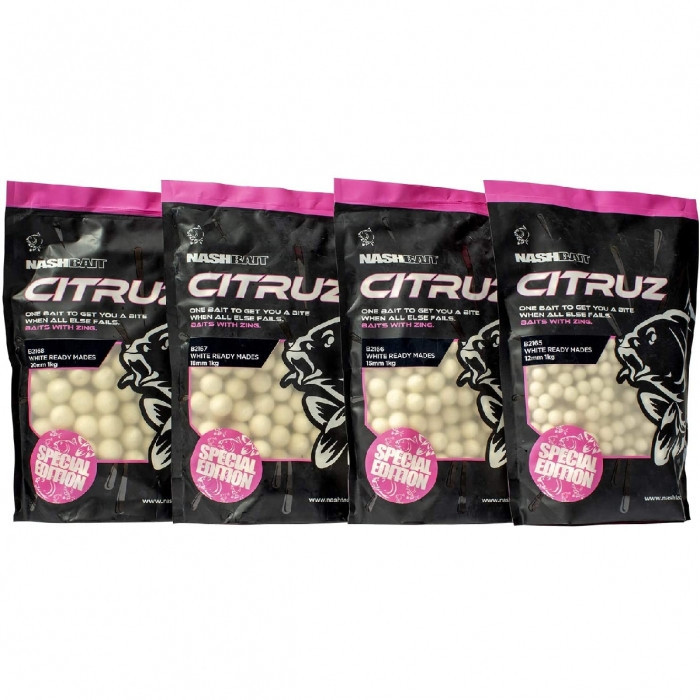 Бойли Nash Citruz White Boilies 20mm 1kg