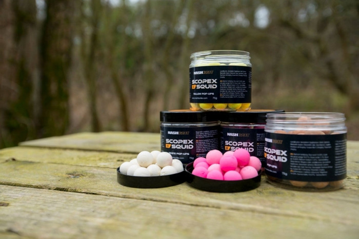 Поп-ап Nash Scopex Squid White Pop Ups 12mm 75g