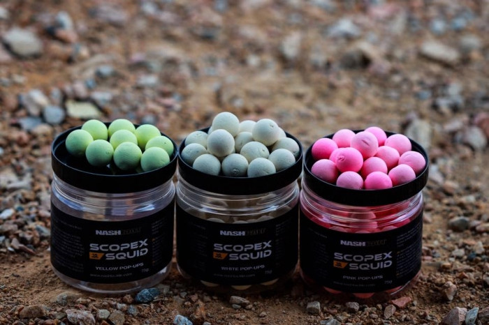 Поп-ап Nash Scopex Squid White Pop Ups 12mm 75g