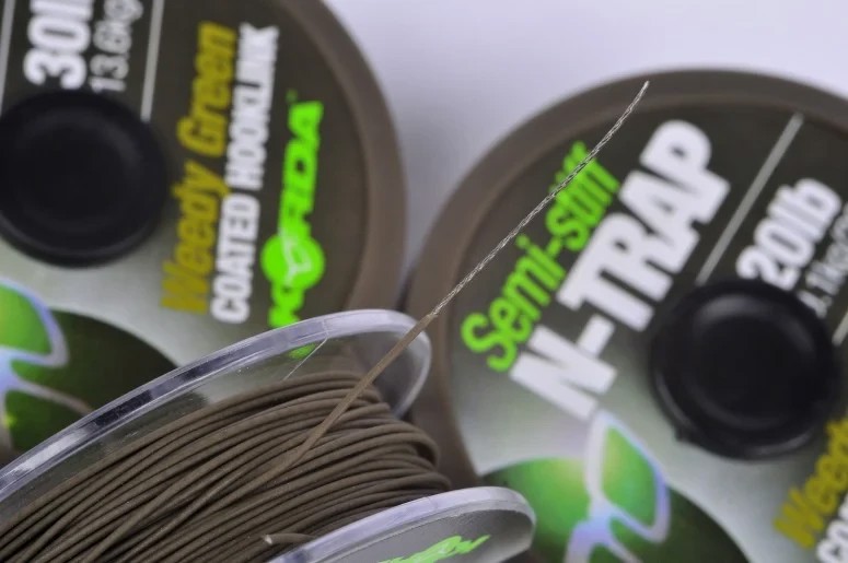 Повідцевий матеріал Korda N-Trap Semi-Stiff 20lb Green