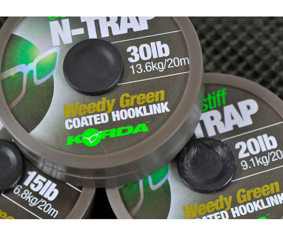 Повідцевий матеріал Korda N-Trap Semi-Stiff 20lb Green