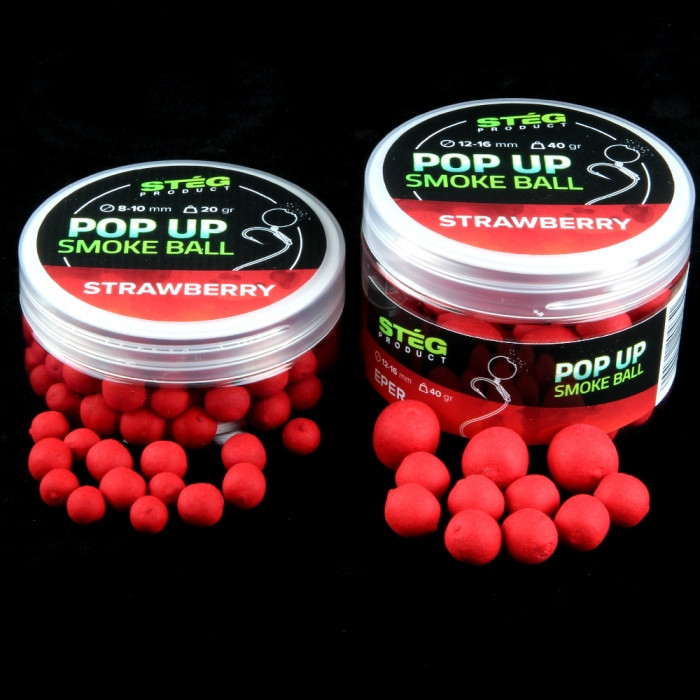 Поп-ап Steg Product Pop Up Smoke Ball Strawberry 8-10mm