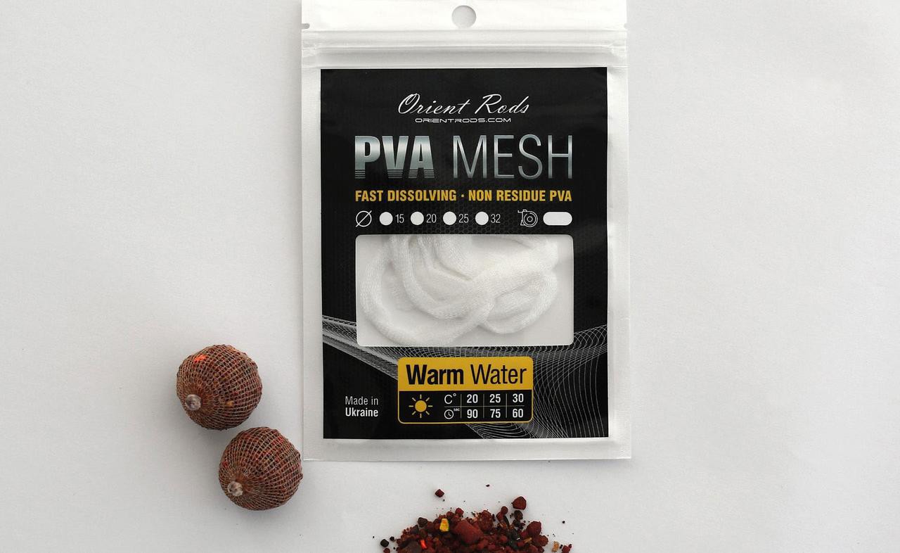 ПВА-сітка для теплої води Orient Rods PVA Mesh 32 мм 25 м