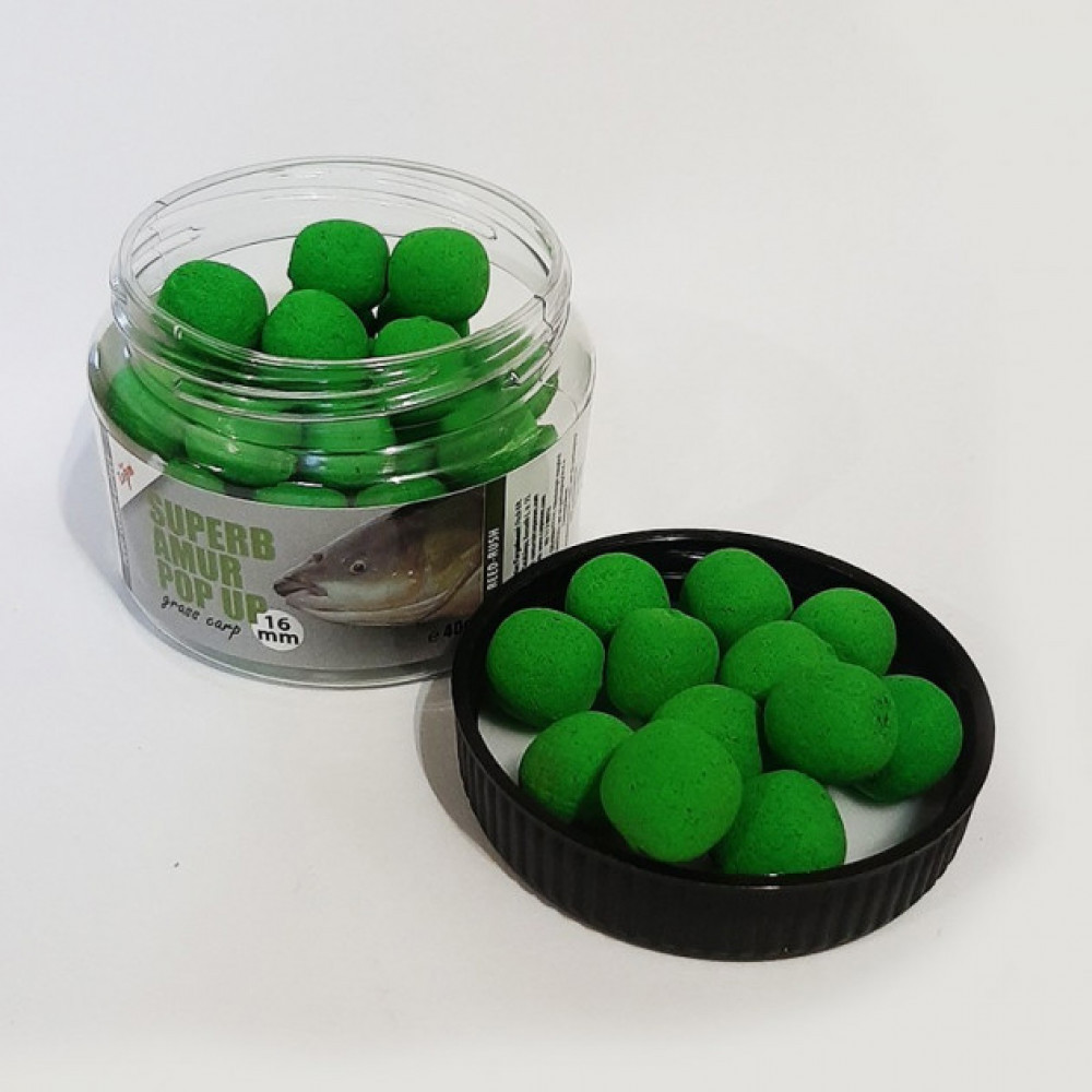 Бойли Carp Zoom Amur-Grass Carp Superb Pop Up 16 мм 40г