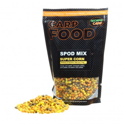 Пеллетс Технокарп Spod Mix Super Corn 1кг