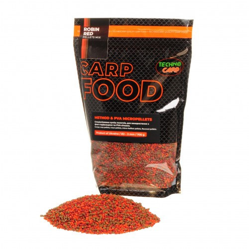 Методний пелетс Технокарп Method & PVA Micropellets Robin Red Mix 700g