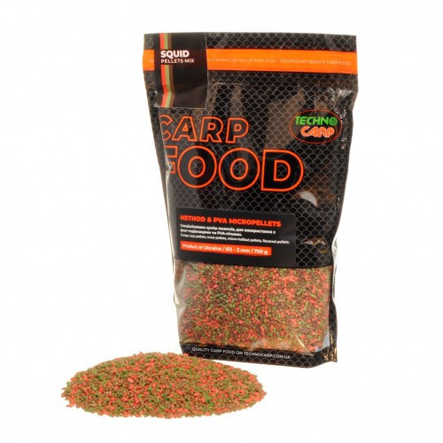 Методний пелетс Технокарп Method & PVA Micropellets Squid Mix 700g