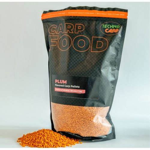 Пеллетс Технокарп Flavored Carp Pellets Plum 3mm 1kg