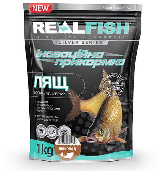 Прикорм рибальська Real Fish "Ліщ" Шоколад 1кг