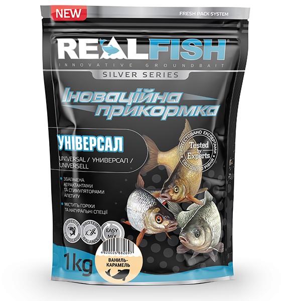 Прикорм рибальська Real Fish "Універсал" Ваніль-карамель 1кг