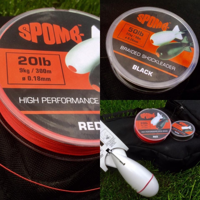 Шок лідер Spomb Braided Shockleader чорний 50Lb 22 кг 50 м