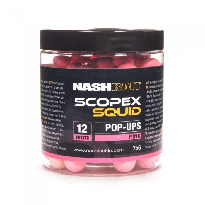 Поп-ап Nash Scopex Squid Pop Ups Pink 12mm 75g