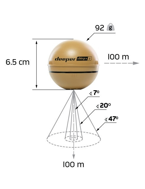 Ехолот Deeper CHIRP+ 2,0 Smart Sonar
