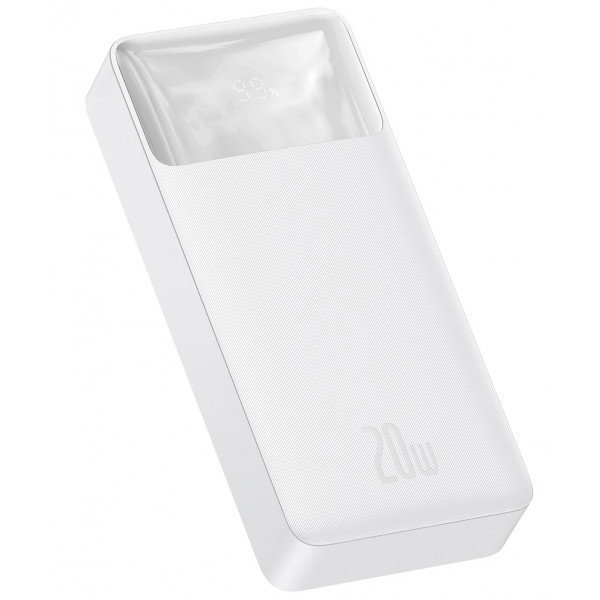 Повербанк Baseus Bipow Digital Display 20000 mAh 20W Білий