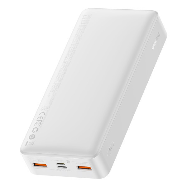 Повербанк Baseus Bipow Digital Display 20000 mAh 20W Білий