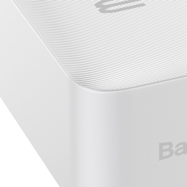 Повербанк Baseus Bipow Digital Display 30000mAh 15W 3A 2USB + Type-C Белый