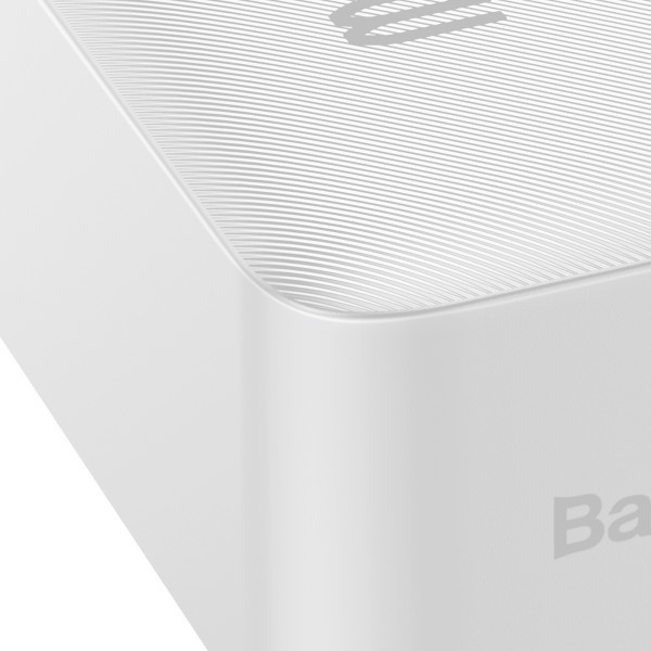 Повербанк Baseus Bipow Digital Display 30000mAh 20W Білий
